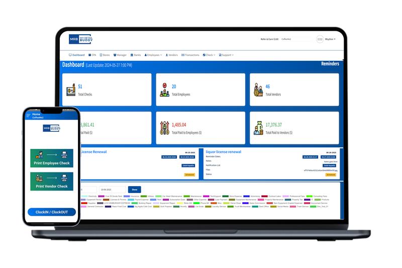 My Retail Buddy – Back Office Dashboard